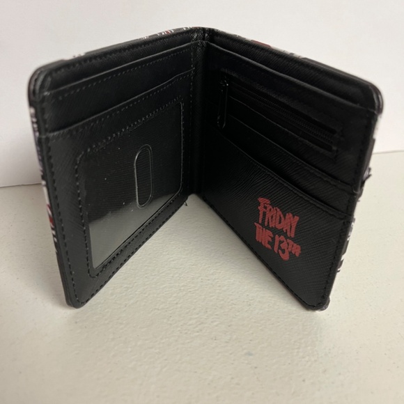 Friday The 13th Jason Voorhees Pleather Wallet Horror Movie Scary Pamela 80s - Picture 3 of 6